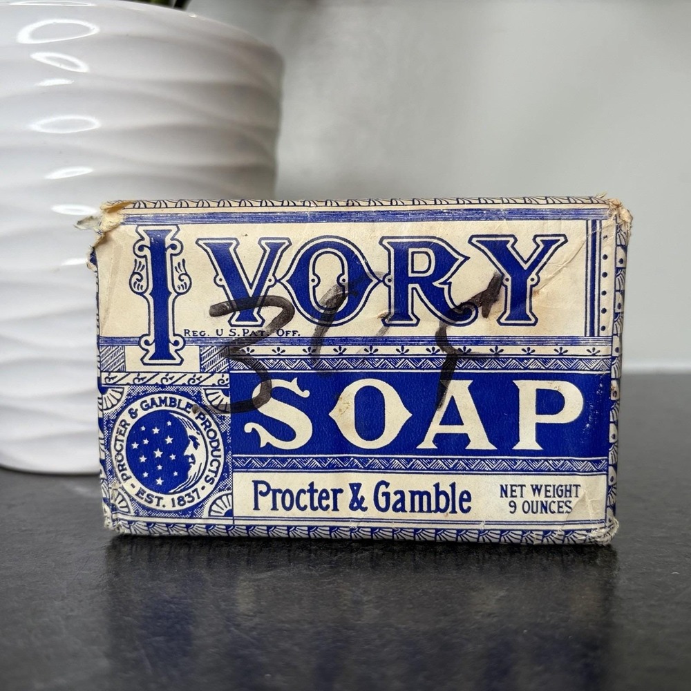 Vintage Ivory Soap Bar Commemorative Wrapper Procter & Gamble 9 oz "It Floats"